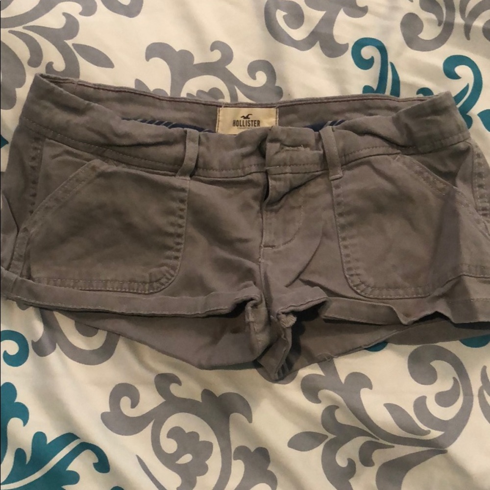 grey low rise shorts